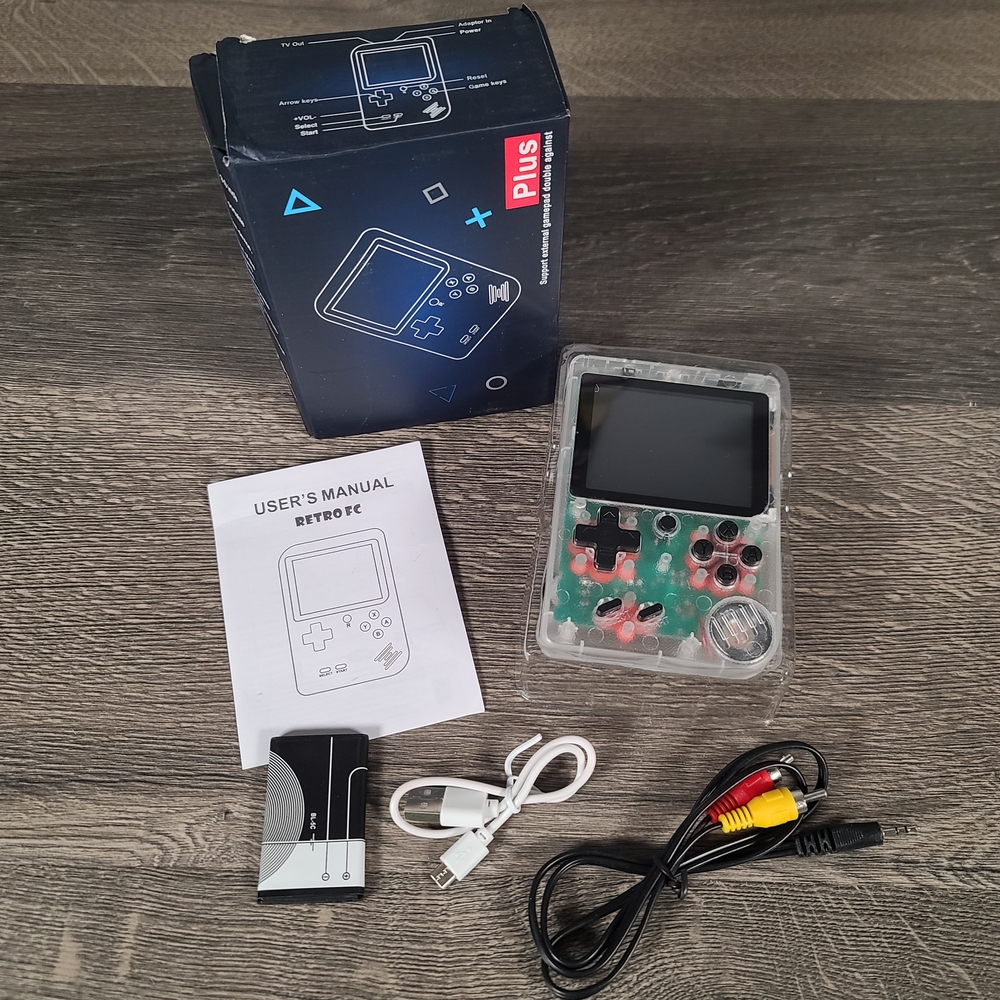 Transparent Handheld Game Console 400 Games In 1